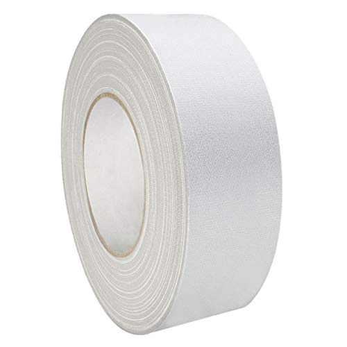 KLEBESHOP24 Premium Gewebeband matt zum Bündeln und Abkleben, starke Soforthaftung, wiederablösbar, weiß 38 mm von KLEBESHOP24