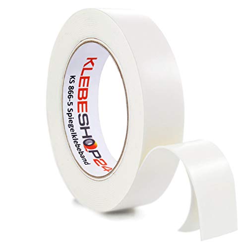 KLEBESHOP24 SPIEGELKLEBEBAND DOPPELSEITIG stark klebend | 1 mm Dicke, 5 oder 50 m, Breite wählbar | Universelles Montageband | Schaumklebeband für Holz, Glas, Metall, Kunststoff etc. / 15 mm x 5 m KLEBESHOP24 SPIEGELKLEBEBAND DOPPELSEITIG stark klebend | 1 mm Dicke, 5 oder 50 m, Breite wählbar | Universelles Montageband | Schaumklebeband für Holz, Glas, Metall, Kunststoff etc. / 15 mm x 5 m von KLEBESHOP24