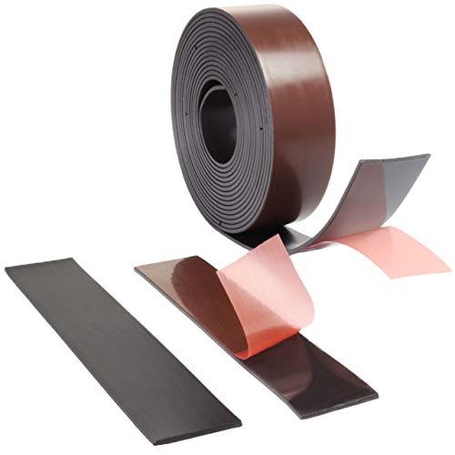 Klebeshop24 MAGNETBAND SELBSTKLEBEND | Abmessungen wählbar / 25 x 1,5 mm, 5 m (aus Teilstücken) von KLEBESHOP24