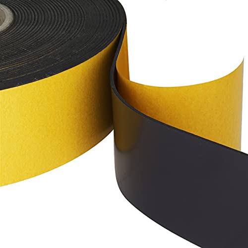 Klebeshop24 MAGNETBAND SELBSTKLEBEND | Abmessungen wählbar / 50 mm x 1,5 mm, 3 m auf Rolle von KLEBESHOP24