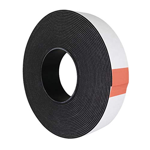 KLEBESHOP24 SCHAUMSTOFFKLEBEBAND DOPPELSEITIG | 2 mm Dicke | Breite, Länge & Farbe wählbar / 38 mm x 10 m, schwarz von KLEBESHOP24