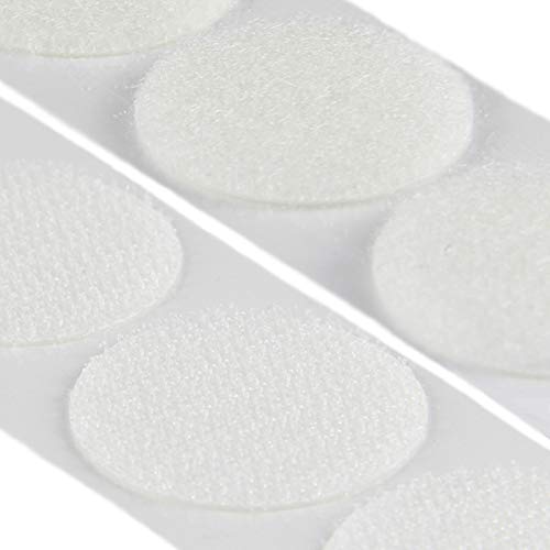 Klettpunkte selbstklebend, Set Haken & Flausch, verschiedene Durchmesser und Farben / Ø9 mm, weiß, 20 Stück Klettpunkte selbstklebend, Set Haken & Flausch, verschiedene Durchmesser und Farben / Ø9 mm, weiß, 20 Stück von KLEBESHOP24