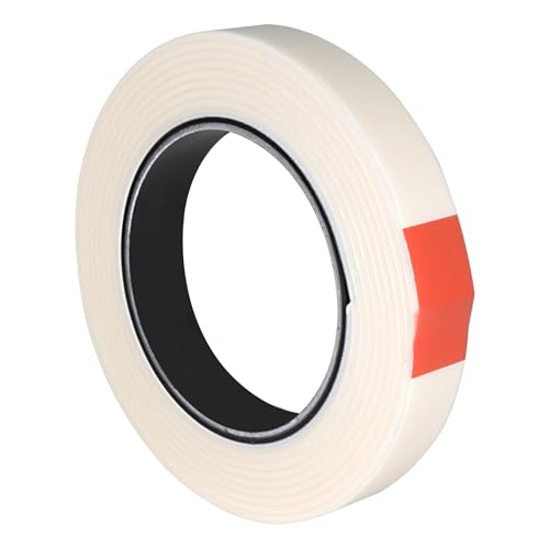 KLEBESHOP24 MONTAGEKLEBEBAND DOPPELSEITIG | 2 mm dick | Breite & Länge wählbar | Stark klebend | Weiß / 38 mm x 2 m auf Rolle von KLEBESHOP24