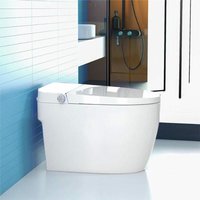 Intelligente Toilette (tanklos) Kleenmac Olivia KEB2025TRF (japanische Toilette) vertikaler Auslass 250 mm Weiß - Weiß von KLEENMAC