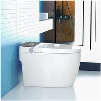 Intelligente Toilette (tanklos) Kleenmac Olivia KEB2030TRW (japanische Toilette) vertikaler Auslass 300 mm Schwarz - Schwarz von KLEENMAC