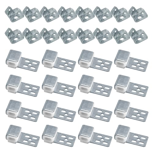 KLEHOPE 32 Stück Sofa Federn, Feder Clips mit 5 Löchern, 2 Arten Metall Federklammern, für Möbel Geeignet für Sofas, Betten, Möbel von KLEHOPE