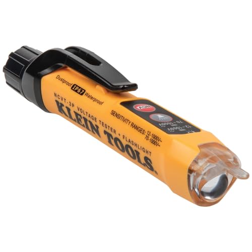 KLEIN TOOLS kontaktloser Spannungsprüfer mit zwei Messbereichen und Taschenlampe, 12-1000 V AC KLEIN TOOLS kontaktloser Spannungsprüfer mit zwei Messbereichen und Taschenlampe, 12-1000 V AC von KLEIN TOOLS