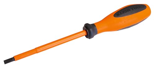 Klein Tools 6025125EINS | VDE Schraubendreher isoliert | Schlitz 5,5 mm x 125 mm | Ergonomischer Griff | 1000V geprüft | IEC 60900 | Elektriker Werkzeug von KLEIN TOOLS