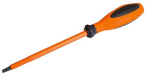 Klein Tools 6026150EINS | VDE Schraubendreher isoliert | Schlitz 6,5 mm x 150 mm | Ergonomischer Griff | 1000V geprüft | IEC 60900 | Elektriker Werkzeug von KLEIN TOOLS