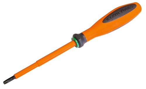 Klein Tools 63375EINS | VDE Schraubendreher isoliert | Torx T25 x 100 mm | Ergonomischer Griff | 1000V geprüft | IEC 60900 | Elektriker Werkzeug von KLEIN TOOLS