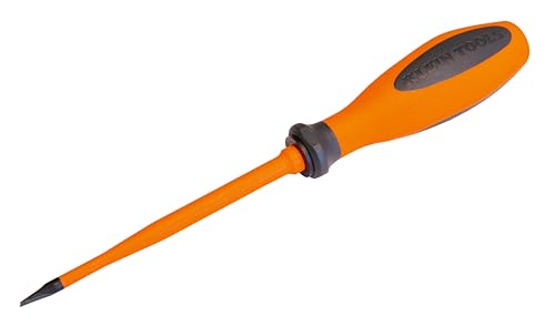 Klein Tools 6925125EINS | VDE Schraubendreher isoliert | Schlitz 5,5 mm x 125 mm | Slim Design für enge Räume | 1000V geprüft | IEC 60900 |Elektriker Werkzeug von KLEIN TOOLS