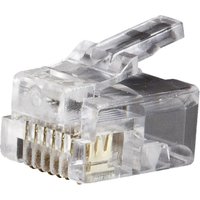 Klein Tools - VDV826-600 Telefonstecker RJ11 6P6C VDV826-600 Polzahl Sensoren 6P6C Transparent 1 St von KLEIN TOOLS