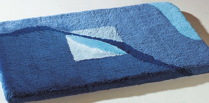 Badgarnitur der Marke Kleine Wolke, Größe 101 (Teppich, 50/90 cm), Blau von KLEINE WOLKE