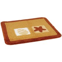 KLEINE WOLKE Badteppich »Beach«, LxBxH: 65x55x2 cm - braun von KLEINE WOLKE