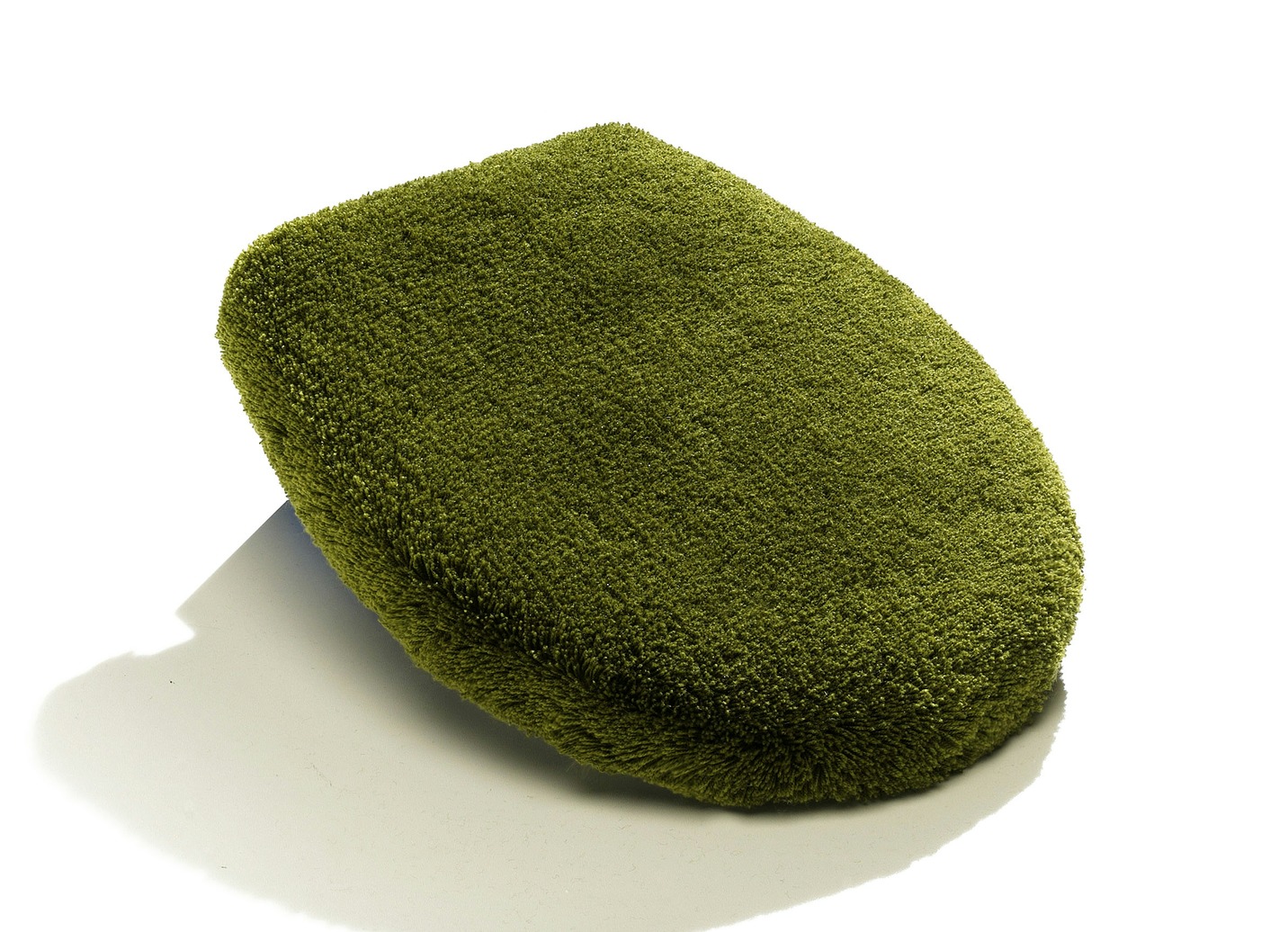Kleine Wolke Badgarnitur in Table Tuft Qualität, Größe 112 (WC-Deckelbezug, 47/ 50 cm), Grün von KLEINE WOLKE