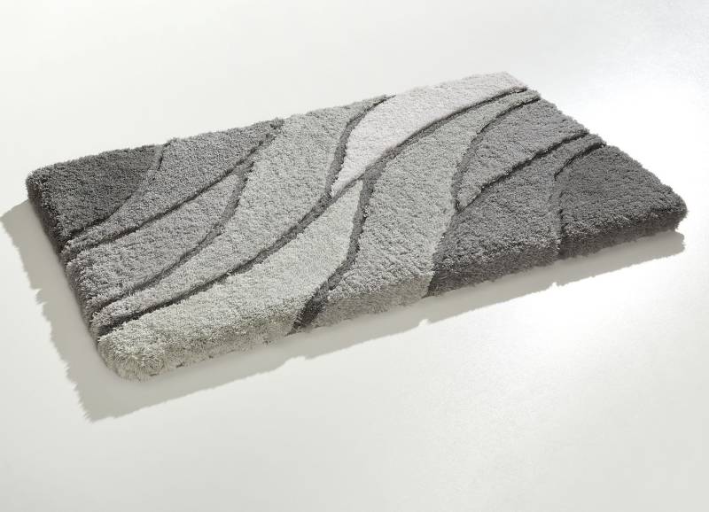 Kleine Wolke Badgarnitur in Table Tuft Qualität, Größe 101 (Teppich, 50/ 90 cm), Grau von KLEINE WOLKE
