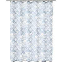 Kleine Wolke Duschvorhang iceblue Concha 180 x 200 cm Duschvorhänge von KLEINE WOLKE