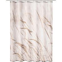 Kleine Wolke Duschvorhang natur mit Gräsern Sylt 180 x 200 cm von KLEINE WOLKE