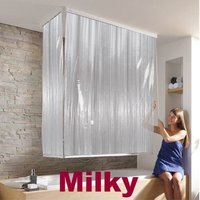 Kleine Wolke Eckduschrollo 132 x 56 x 240 cm milky Duschvorhang Dusche Rollo von KLEINE WOLKE