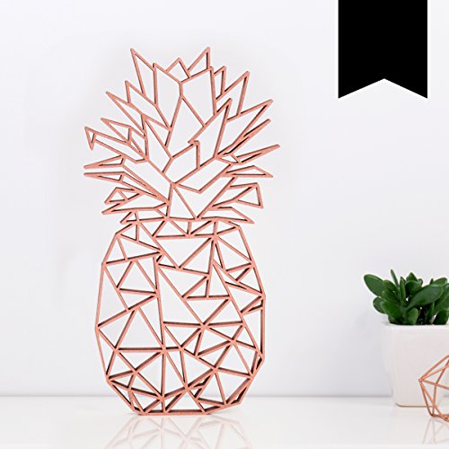 KLEINLAUT 3D-Origami, Ananas, 16,0 x 30 cm (L), Schwarz von KLEINLAUT