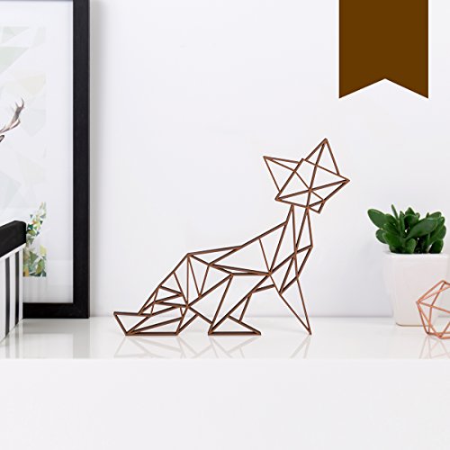 KLEINLAUT 3D-Origami, Fuchs, 20 x 16 cm (M), Braun von KLEINLAUT