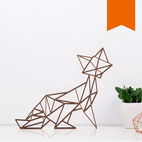KLEINLAUT 3D-Origami, Fuchs, 30 x 25,1 cm (L), Orange von KLEINLAUT