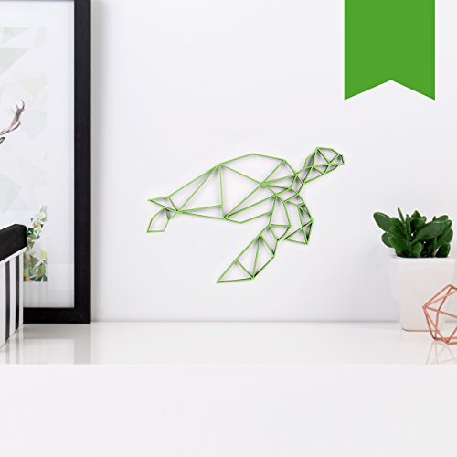 KLEINLAUT 3D-Origami, Schildkröte, 10 x 8,5 cm (S), Grün von KLEINLAUT