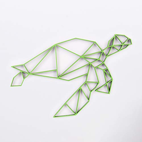 KLEINLAUT 3D-Origami, Schildkröte, 100 x 84,8 cm (XXL), Gold von KLEINLAUT