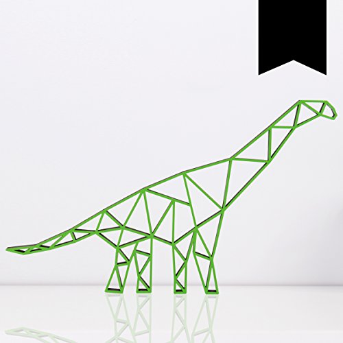 KLEINLAUT 3D-Origami, Brachiosaurus, 50 x 30 cm (XL), Schwarz von KLEINLAUT