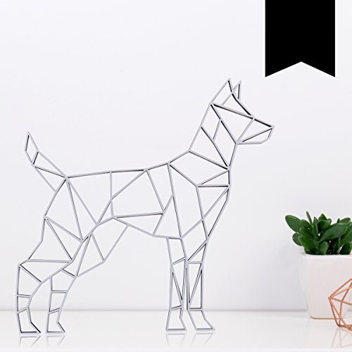 KLEINLAUT 3D-Origami, Hund, 30 x 28,8 cm (L), Schwarz von KLEINLAUT