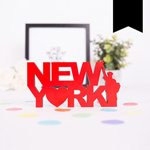 KLEINLAUT 3D-Schriftzug New York in Größe: 10 x 5,1 cm - Dekobuchstaben - 32 Farben zur Wahl - Schwarz KLEINLAUT 3D-Schriftzug New York in Größe: 10 x 5,1 cm - Dekobuchstaben - 32 Farben zur Wahl - Schwarz von KLEINLAUT