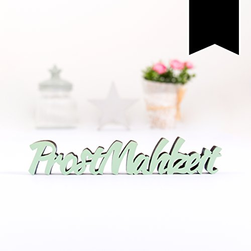 KLEINLAUT 3D-Schriftzug Prost Mahlzeit in Größe: 15 x 2,9 cm - Dekobuchstaben - 32 Farben zur Wahl - Schwarz KLEINLAUT 3D-Schriftzug Prost Mahlzeit in Größe: 15 x 2,9 cm - Dekobuchstaben - 32 Farben zur Wahl - Schwarz von KLEINLAUT