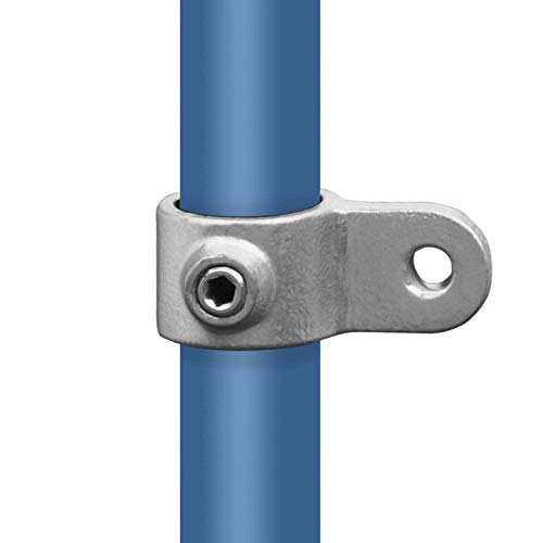Klemp - Gelenk-Stück/Gelenk-Auge, vertikal, Angel-Rohr-Verbinder, Temperguss galvanisiert, feuerverzinkt, inkl. Schrauben Typ 36C - 33,7 mm / 1" von KLEMP