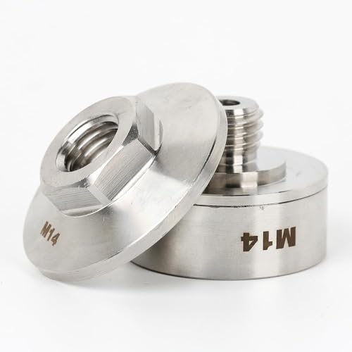 Klenbo X-Lock-Adapter auf M14-Gewinde mit M14-Flansch-Kontermutter für Diamantkernbohrer, Sägeblatt, Xlock-Winkelschleifer, X-Lock-Adapter (1 SET) von KLENBO