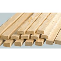 Klenk Holz Rahmenholz, Fichte / Tanne, BxH: 3,4 x 3,4 cm, glatt - beige von Klenk Holz