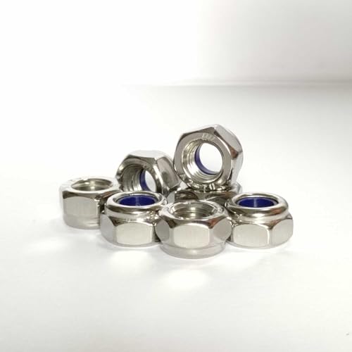10 Stück M8 muttern selbstsichernd edelstahl,mutter 8mm,A2-70 Sechskantmuttern DIN985,A2 V2A Sechskant Edelstahlmutter Stoppmuttern Kontermuttern Set,Metrisch Sechskantmutter,nut 8mm 10 Stück M8 muttern selbstsichernd edelstahl,mutter 8mm,A2-70 Sechskantmuttern DIN985,A2 V2A Sechskant Edelstahlmutter Stoppmuttern Kontermuttern Set,Metrisch Sechskantmutter,nut 8mm von KLETTEREI