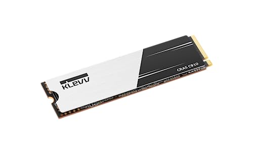 KLEVV CRAS C910 SSD 4 TB, M.2 NVMe 2280, PCIe Gen4x4 internes Solid-State-Laufwerk mit Kühlkörper, bis zu 5200 MB/s Datenübertragungsgeschwindigkeit, Hochleistungsspeicherlösung (4 TB) von KLEVV