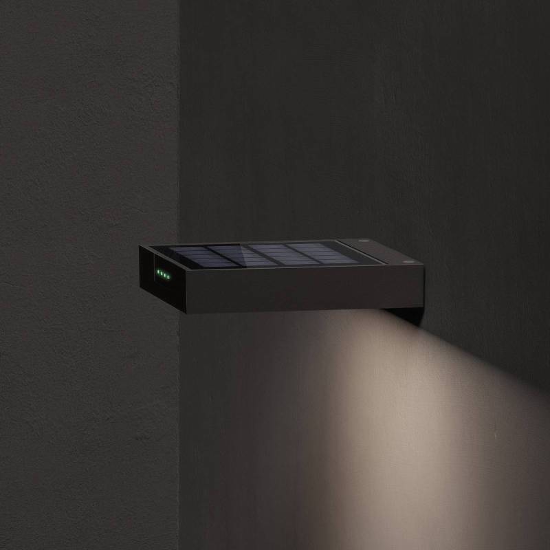 KLEWE LED-Solar-Wandleuchte ALA WALL, anthrazit, Alu, IP65 von KLEWE