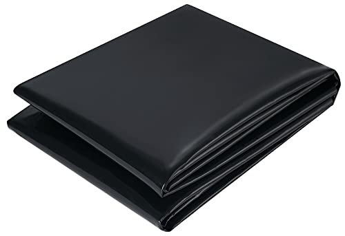 KLEWEE Teichfolie, 1,2 x 2,1 m, 20 mm, kleine Teichfolien, schwarz, robuste LDPE-Teichfolien für Außenteiche, Wasserfall, Bach, Springbrunnen von KLEWEE