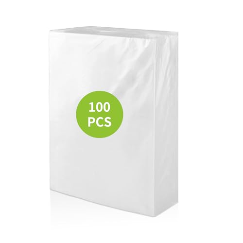 Vakuumierbeutel (20x30cm) 100 Beutel, Vakuumbeutel für alle Vakuumiergeräte – Lebensmittelbeutel zum Einfrieren, Sous Vide & Aufbewahren, Geprägt, Ideal für Fleisch, Fisch, Gemüse von KLGFI