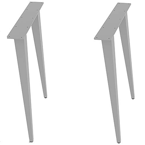 2x Stahl Tischbeine,Schwere Metall Tischbeine,FüR Esstisch,Schreibtisch,Schminktisch,Vier GrößEn ErhäLtlich/Silber/XL 2x Stahl Tischbeine,Schwere Metall Tischbeine,FüR Esstisch,Schreibtisch,Schminktisch,Vier GrößEn ErhäLtlich/Silber/XL von KLHGBH