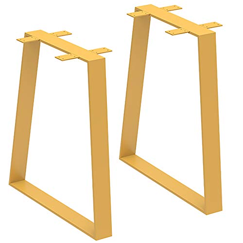2x Tischbeine Schmiedeeiserne,möbelfüße trapez,Schwere Metalltischbeine,Möbelfüße im Industriestil/golden / 43cm von KLHGBH