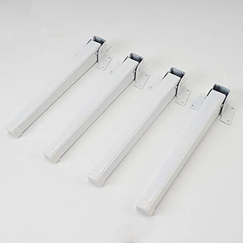 4 Klappbare Tischbeine Einfache Kleine Tischbeine Schmiedeeisen Tischbeine Esstischhalterung ZubehöR/Weiß / 29cm von KLHGBH