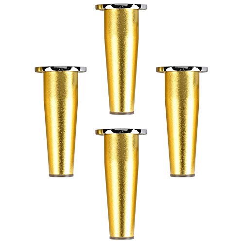4 X MöBelfüßE,Goldene Aluminiumlegierung Bett Sofa Tischbeine,Konische MöBelbeine,HöHe Verstellbare SchrankstüTzbeine,MetallmöBel ZubehöR Mit Rutschfesten Matten Wasserdicht/A / 10cm 4 X MöBelfüßE,Goldene Aluminiumlegierung Bett Sofa Tischbeine,Konische MöBelbeine,HöHe Verstellbare SchrankstüTzbeine,MetallmöBel ZubehöR Mit Rutschfesten Matten Wasserdicht/A / 10cm von KLHGBH