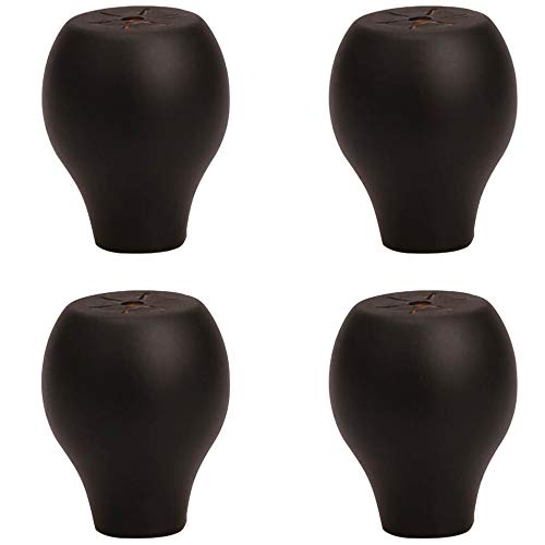 4 X MöBelfüßE,Massivholz-Schlafsofa Und Couchtischbeine,HolzstüTzfüßE,Runde Erhabene Kissen,MöBelzubehöR,ErsatzfüßE FüR FernsehschräNke,MöBelbeine Stumm/Schwarz / 6cm 4 X MöBelfüßE,Massivholz-Schlafsofa Und Couchtischbeine,HolzstüTzfüßE,Runde Erhabene Kissen,MöBelzubehöR,ErsatzfüßE FüR FernsehschräNke,MöBelbeine Stumm/Schwarz / 6cm von KLHGBH