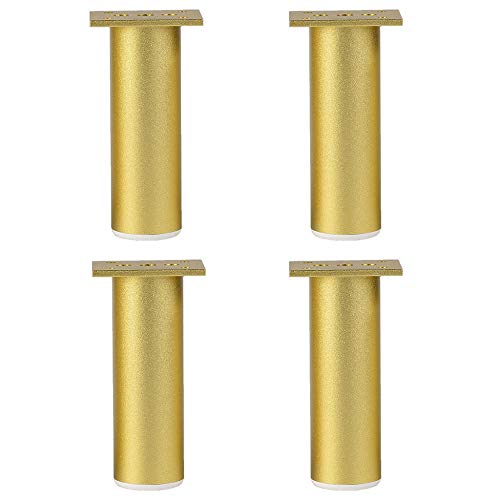 4 X MöBelfüßE,Verstellbare StüTzbeine,Zylindrischer MöBel Fuß Aus Aluminiumlegierung, FüR Sofa,Tisch,Bett,Fernsehschrank,MöBelbeine Mit Rutschfesten Polstern Rutschfest/golden / 12mm 4 X MöBelfüßE,Verstellbare StüTzbeine,Zylindrischer MöBel Fuß Aus Aluminiumlegierung, FüR Sofa,Tisch,Bett,Fernsehschrank,MöBelbeine Mit Rutschfesten Polstern Rutschfest/golden / 12mm von KLHGBH