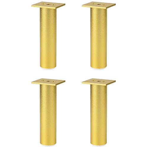 4 X MöBelfüßE,Verstellbare StüTzbeine,Zylindrischer MöBel Fuß Aus Aluminiumlegierung, FüR Sofa,Tisch,Bett,Fernsehschrank,MöBelbeine Mit Rutschfesten Polstern Rutschfest/golden / 20mm 4 X MöBelfüßE,Verstellbare StüTzbeine,Zylindrischer MöBel Fuß Aus Aluminiumlegierung, FüR Sofa,Tisch,Bett,Fernsehschrank,MöBelbeine Mit Rutschfesten Polstern Rutschfest/golden / 20mm von KLHGBH