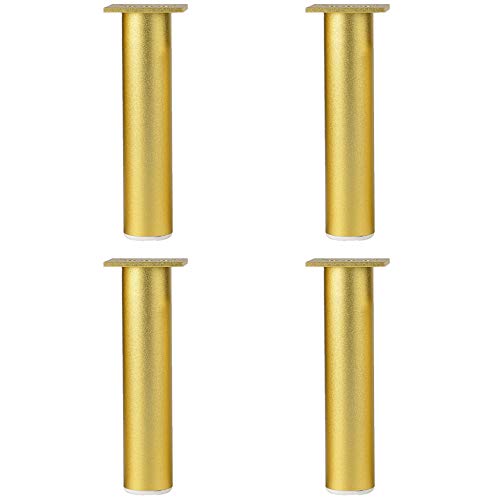 4 X MöBelfüßE,Verstellbare StüTzbeine,Zylindrischer MöBel Fuß Aus Aluminiumlegierung, FüR Sofa,Tisch,Bett,Fernsehschrank,MöBelbeine Mit Rutschfesten Polstern Rutschfest/golden / 25mm 4 X MöBelfüßE,Verstellbare StüTzbeine,Zylindrischer MöBel Fuß Aus Aluminiumlegierung, FüR Sofa,Tisch,Bett,Fernsehschrank,MöBelbeine Mit Rutschfesten Polstern Rutschfest/golden / 25mm von KLHGBH