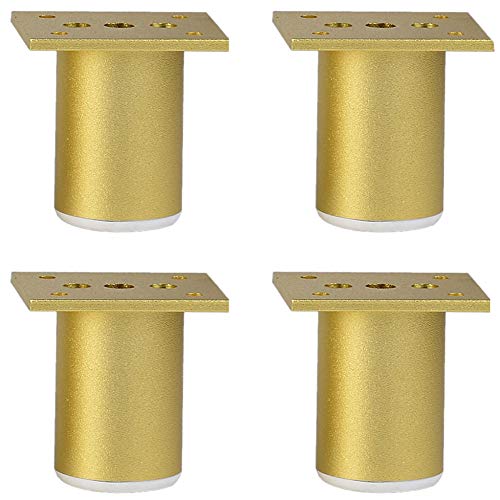 4 X MöBelfüßE,Verstellbare StüTzbeine,Zylindrischer MöBel Fuß Aus Aluminiumlegierung, FüR Sofa,Tisch,Bett,Fernsehschrank,MöBelbeine Mit Rutschfesten Polstern Rutschfest/golden / 6mm 4 X MöBelfüßE,Verstellbare StüTzbeine,Zylindrischer MöBel Fuß Aus Aluminiumlegierung, FüR Sofa,Tisch,Bett,Fernsehschrank,MöBelbeine Mit Rutschfesten Polstern Rutschfest/golden / 6mm von KLHGBH