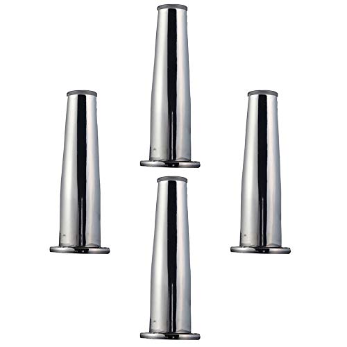 4 X MöBelfüßE,Verstellbare StüTzfüßE Aus Silber,MöBelbeine Aus Konischer Zinklegierung,Metallbeine FüR Tisch,Bett,Fernsehschrank,MöBel Fuß Mit Rutschfesten Matten Stumm/A / 12cm 4 X MöBelfüßE,Verstellbare StüTzfüßE Aus Silber,MöBelbeine Aus Konischer Zinklegierung,Metallbeine FüR Tisch,Bett,Fernsehschrank,MöBel Fuß Mit Rutschfesten Matten Stumm/A / 12cm von KLHGBH